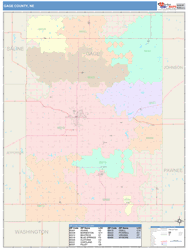 Gage County, NE Wall Map