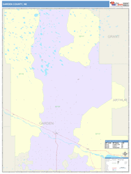 Garden County, NE Wall Map