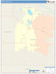 Gosper County, NE Wall Map