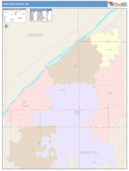 Hamilton County, NE Wall Map