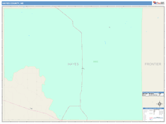 Hayes County, NE Wall Map