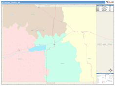 Hitchcock County, NE Wall Map