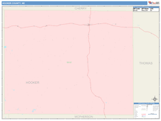 Hooker County, NE Wall Map