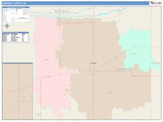 Kearney County, NE Wall Map