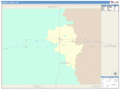 Kimball County, NE Wall Map