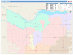 Knox County, NE Wall Map