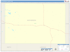 McPherson County, NE Wall Map