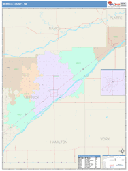 Merrick County, NE Wall Map