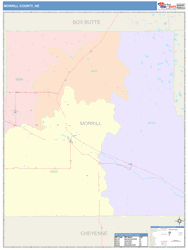 Morrill County, NE Wall Map