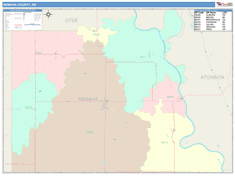 Nemaha County, NE Wall Map