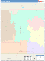 Nuckolls County, NE Wall Map