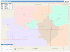 Pawnee County, NE Wall Map