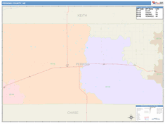 Perkins County, NE Wall Map