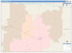 Phelps County, NE Wall Map