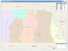 Richardson County, NE Wall Map