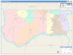 Sarpy County, NE Wall Map