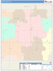 Seward County, NE Wall Map