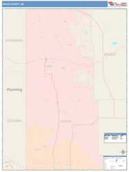 Sioux County, NE Wall Map