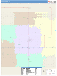 York County, NE Wall Map