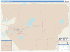 Churchill County, NV Wall Map