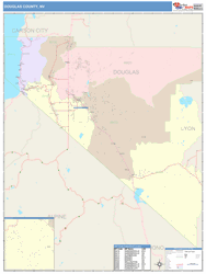 Douglas County, NV Wall Map