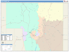 Elko County, NV Wall Map