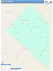 Esmeralda County, NV Wall Map