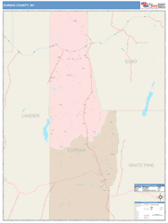 Eureka County, NV Wall Map