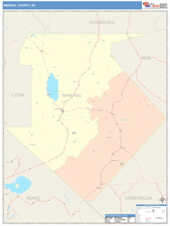 Mineral County, NV Wall Map