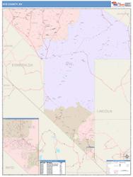Nye County, NV Wall Map