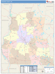 Cheshire County, NH Wall Map