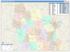 Hillsborough County, NH Wall Map