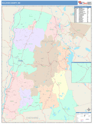 Sullivan County, NH Wall Map