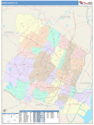 Essex County, NJ Wall Map
