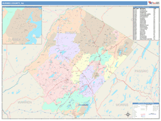 Sussex County, NJ Wall Map