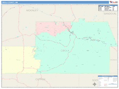Cibola County, NM Wall Map