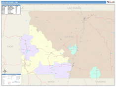 Colfax County, NM Wall Map