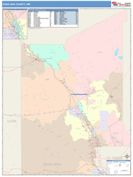 Dona Ana County, NM Wall Map