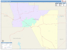 Harding County, NM Wall Map