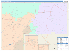 McKinley County, NM Wall Map