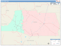 Mora County, NM Wall Map