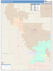 Roosevelt County, NM Wall Map