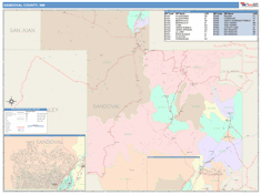 Sandoval County, NM Wall Map