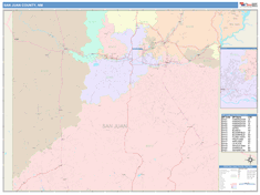 San Juan County, NM Wall Map