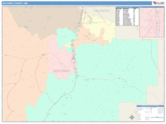 Socorro County, NM Wall Map