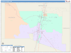 Valencia County, NM Wall Map