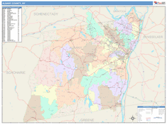 Albany County, NY Wall Map