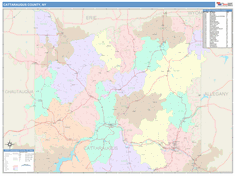 Cattaraugus County, NY Wall Map