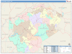 Delaware County, NY Wall Map