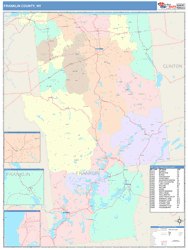 Franklin County, NY Wall Map